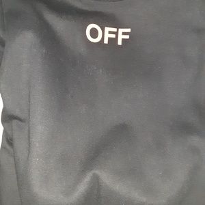 Womans off white crewneck sweater